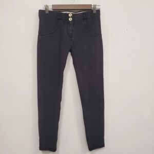 Freddy Wr Womens Low Rise Fitted Slimming Jeans Size 4 US Black Skinny Leg